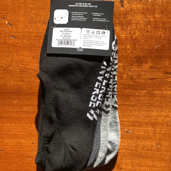 3 pk Converse Chucks Flat Knit Ultra Low Socks New - Picture 4 of 7